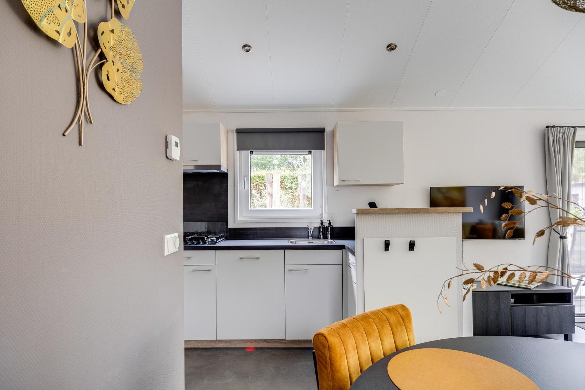 Modern Ingericht Chalet Op Groen Park Op De Veluwe Epe Eksteriør billede