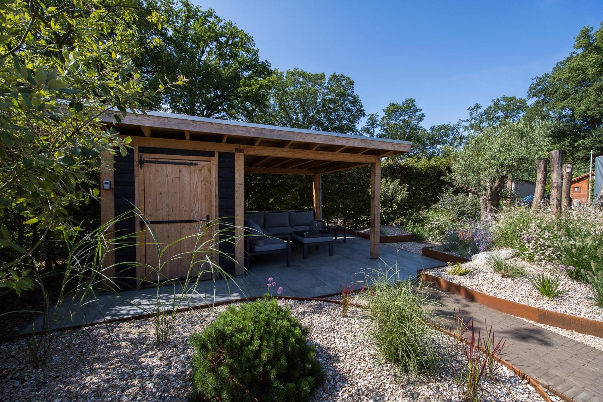 Modern Ingericht Chalet Op Groen Park Op De Veluwe Epe Eksteriør billede