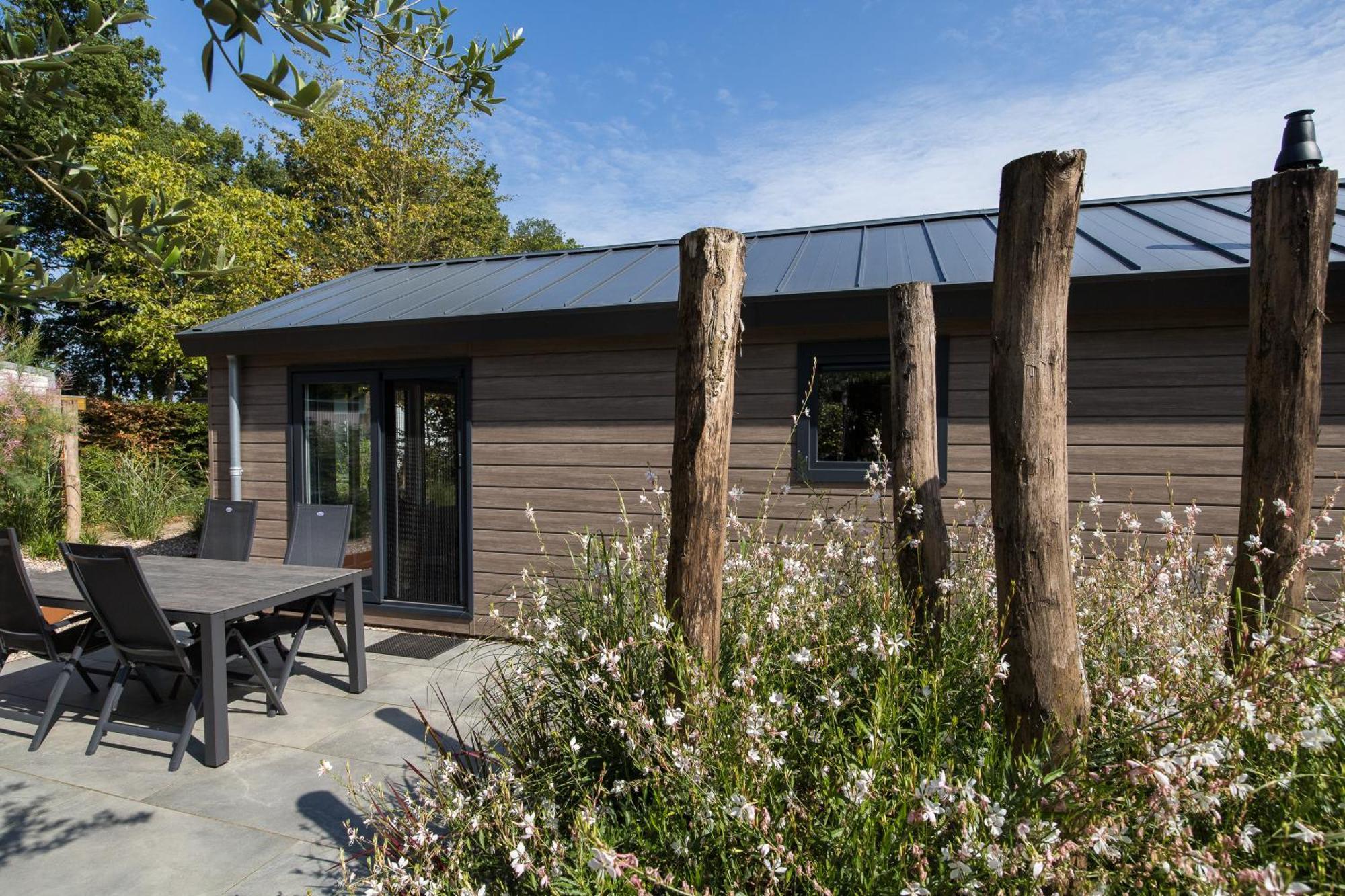 Modern Ingericht Chalet Op Groen Park Op De Veluwe Epe Eksteriør billede